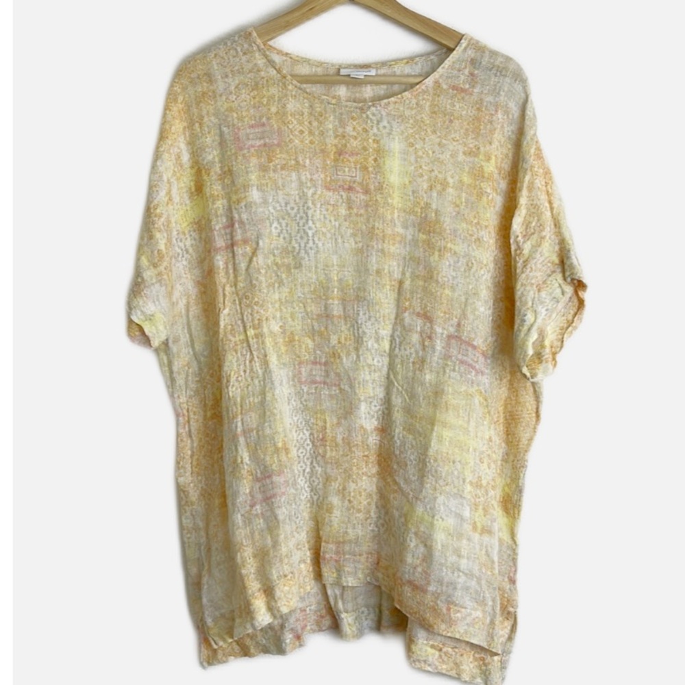 J Jill linen Cotten gauze tunic L petite